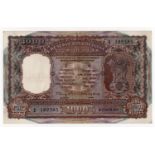 India 1000 Rupees Reserve Bank Bombay issue 1975, signature 79 N.C. Sengupta, serial A/2 182585 (BNB