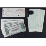 U.S.A. First National City Bank (55), booklet of 10 x 10 Dollars Travellers Cheques in leather