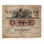 Scotland, North of Scotland Bank Limited 1 Pound dated 3rd April 1882, handsigned by Manager and one