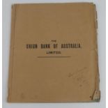 Union Bank of Australia Limited, a Booklet containing SPECIMEN Letters of Credit, Letters of