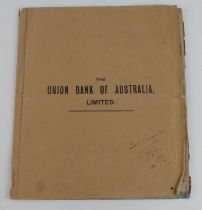 Union Bank of Australia Limited, a Booklet containing SPECIMEN Letters of Credit, Letters of