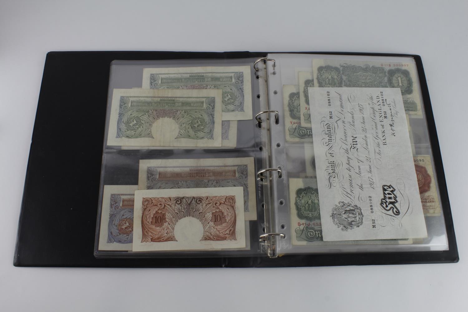 Bank of England & Treasury in Hendon album (82), Bradbury 1 Pound, Warren Fisher 1 Pound, Peppiatt 1 - Image 5 of 23