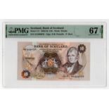 Scotland, Bank of Scotland 10 Pounds dated 13th April 1994, signed Patullo & Burt, LAST SERIES