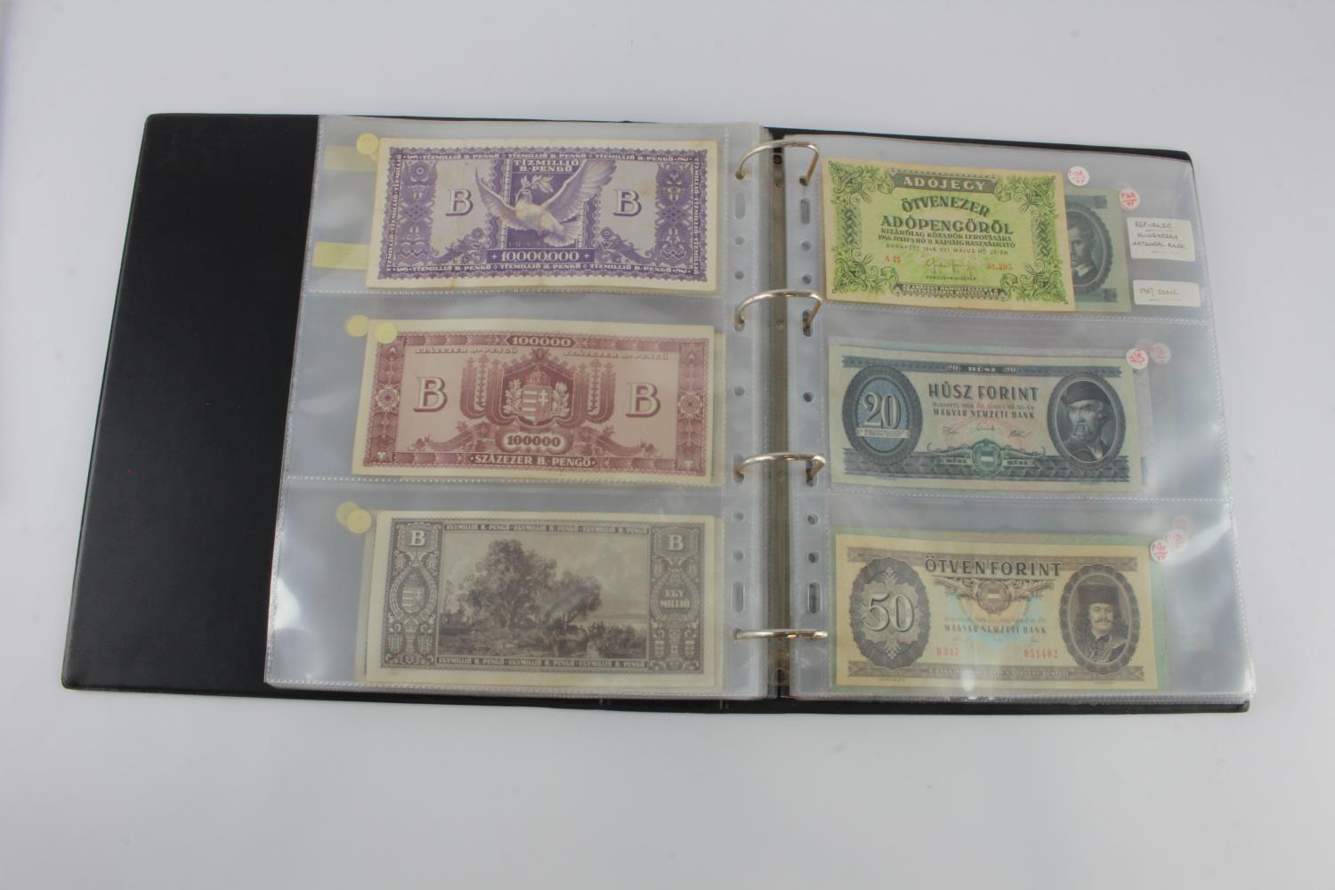 Hungary (52), collection in album, issues from 1840's to 1990's, including a group of B-Pengo - Image 20 of 31