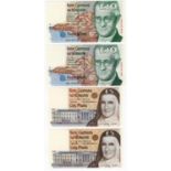 Ireland Republic (4), 10 Pounds (2) dated 1993 and 1997, 5 Pounds (2) dated 1997 & 1999 (PMI