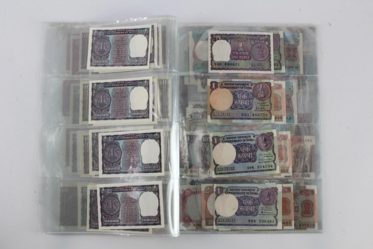 India (80), a high grade group in album pages, 1 Rupee to 100 Rupees 1970's to 1990's, very little - Image 12 of 19