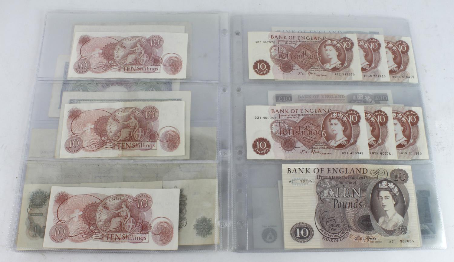 Bank of England & Treasury (54), Warren Fisher 1 Pound x 2, a range of Bank of England notes with - Image 8 of 13