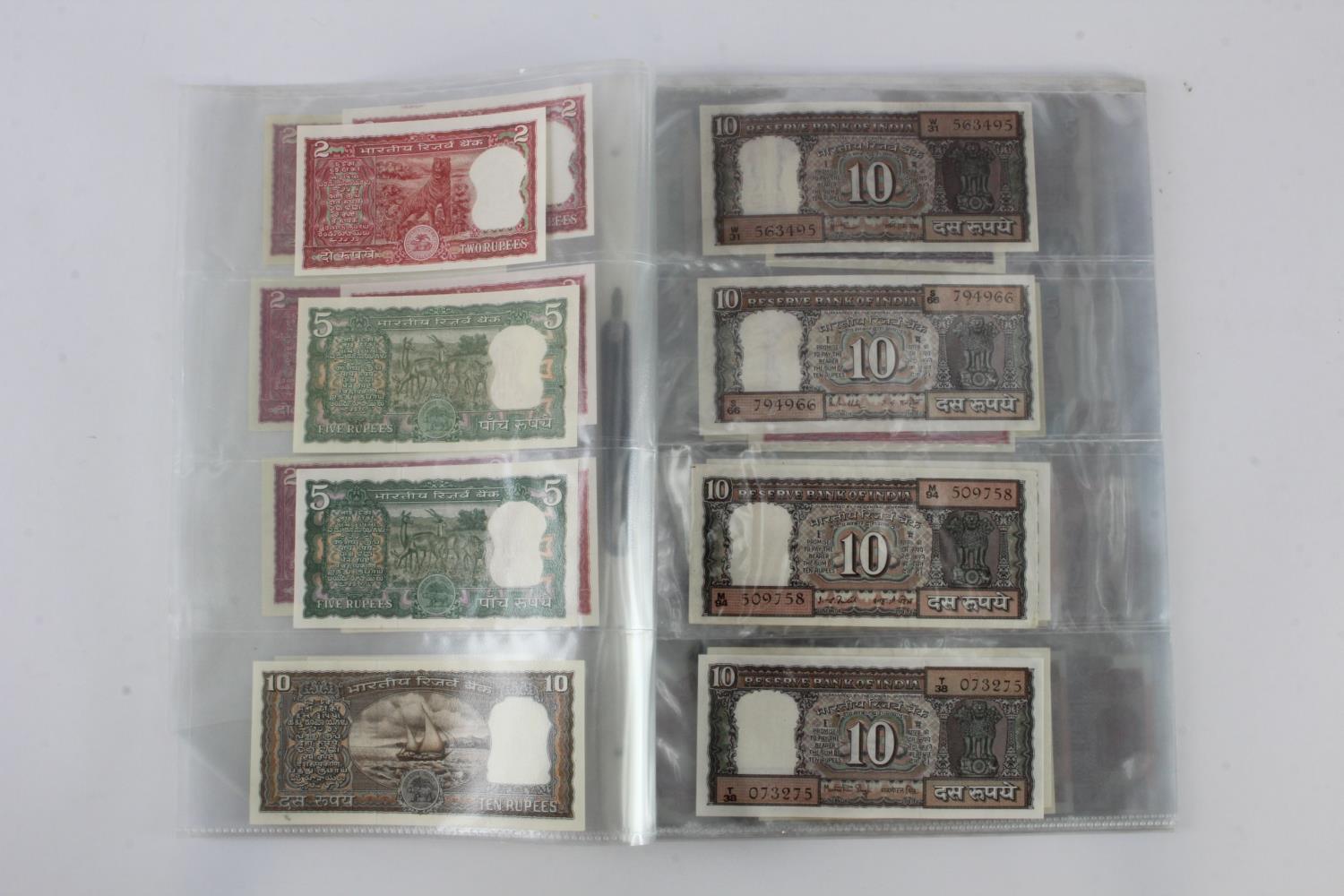 India (80), a high grade group in album pages, 1 Rupee to 100 Rupees 1970's to 1990's, very little - Image 4 of 19