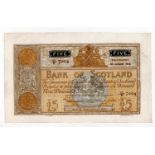 Scotland, Bank of Scotland 5 Pounds dated 20th August 1942, signed Lord Elphinstone & John B.