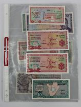 Burundi (9), 10 Francs dated 1970, 20 Francs (3) dated 1977, 1979, 1989, 50 Francs dated 1989, 100