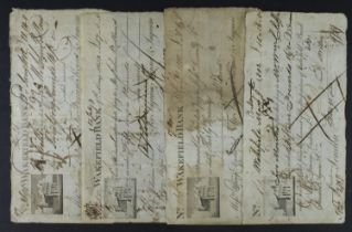 Wakefield Bank (4) payment orders for Ingram, Kennet & Ingram dated 1802 and 1803 (3) and payment