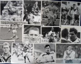 Rugby League press photographs, approx. 430 photos, various sizes, black & white and coloured, all