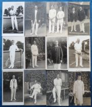 Postcards, Tennis, twelve cards of male Tennis players mostly RP's by Trimm, some early, inc. Quist,
