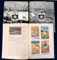 Olympics, 3 German Cigarette card albums issued by Reemtsma, one for the 1932 Summer Games, (appears