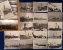 Transportation, Photographs, Shipping, Ireland, approx. 200, mostly postcard sized photographs of