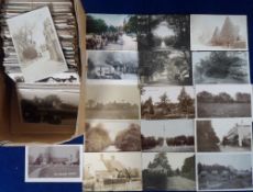 Postcards, Hampshire, approx. 400 cards to include street scenes, villages, roads, shops and post