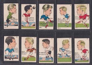 Trade cards, Sunday Empire News, Famous Footballers of Today (Durling) (set, 48 cards) (vg)