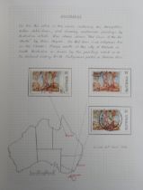 Stamps, Australia used collection in 3 Senator albums, 1960s-1980s, to include postmark varieties.