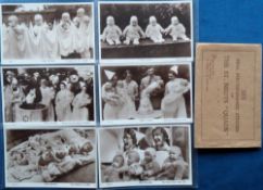 Postcards, Social History, an unusual set of 6 cards (RPs) of the St Neots Quads, showing no. 1 '