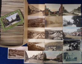 Postcards, Scotland, approx. 770 cards to include street scenes, houses, bridges, harbours, hotels