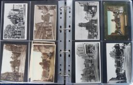 Postcards, Leatherhead, a detailed collection in modern album of approx. 367 cards, with many well