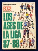 Trade sticker album, AS (Spain), 'La Liga 87/88', complete including Barcelona, Real Madrid,