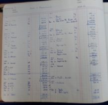 Cricket, Jack Hobbs, a large original accounts ledger from Jack Hobbs Ltd with hand-written