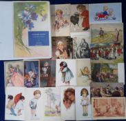 Postcards, a selection of approx. 440 artist drawn cards to include 37 Catharina Klein and a