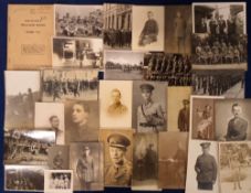 Photographs, approx. 230 images dating from the late 19th to the mid 20thC to include 60 military