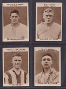 Trade cards, British Chewing Sweets (Oh Boy Gum), Photos of Footballers, four cards, S.D. Crooks