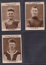 Trade cards, British Chewing Sweets (Oh Boy Gum), Photos of Footballers, Walsall FC, three cards, G.