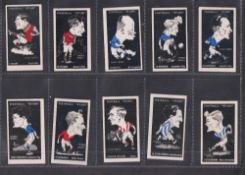 Trade cards, Barratt's, Football Stars (hand coloured), 10 cards, T. Smart & R. York, both Aston