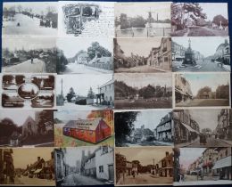 Postcards, Kent, a mixed collection of approx. 150 cards, with RPs of War Memorial. Sheerness,