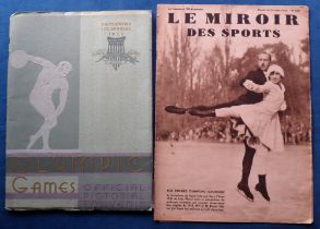 Olympics, Los Angeles 1932, a selection of magazines and booklets, L’Illustration 20 Aug 1932, Le