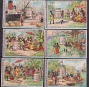 Trade cards, Liebig, 3 Italian language editions, The Extract in Africa, S304, Girls with Veils,