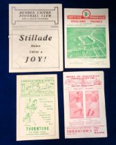 Football programmes etc, three Scottish programmes, Hibernian v Airdrieonians 1947/8 (sof), Dundee