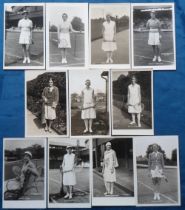 Postcards, Tennis, Women players, RP's mostly by Trim, various issues, inc. Round, Stammers (2), O’