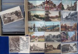 Postcards, UK Counties, a selection of approx. 400 cards, RPs, printed and artist drawn to