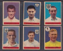 Trade cards, A&BC Gum, Footballers (47-92, Without Planet), 'X' size (set, 46 cards) (some with