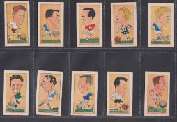 Trade cards, Clevedon, Famous Footballers (set, 50 cards) includes Stanley Matthews, Di Staphano,