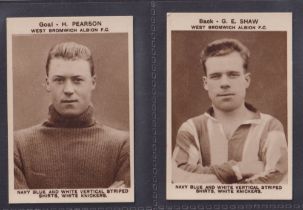 Trade cards, British Chewing Sweets (Oh Boy Gum), Photos of Footballers, West Bromwich Albion, two