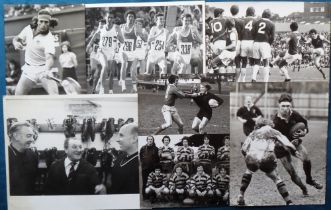 Sport photographs, approx. 75 b/w photo's, 8" x 12” & smaller, by various Photographers, inc.