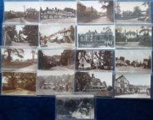Postcards, Kent, a collection of approx. 17 RPs of Hawkhurst Kent, inc. row of shops at the