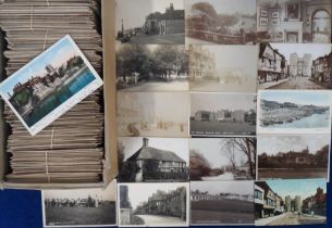 Postcards, Kent, approx. 930 cards to include towns, villages, churches, hotels, country houses,