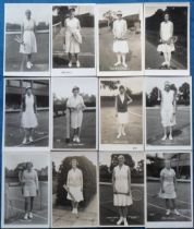 Postcards, Tennis, Women players, RP's mostly by Trim, various issues inc. Round, Stammers,