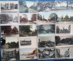 Postcards, London Suburbs approx. 100 cards to include street scenes, churches, parks, topo etc.