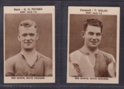 Trade cards, British Chewing Sweets (Oh Boy Gum), Photos of Footballers, Port Vale, two cards, G.H.