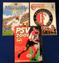 Trade sticker albums, Panini, three special individual Club albums, all complete, 'Olympique de