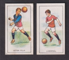Trade cards, Compton's Gravy Salt, Series A (Coloured), two type cards, Aston Villa & Liverpool (