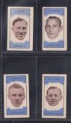 Trade cards, Clevedon Confectionery, Football Club Managers (Mauve background), 4 cards, nos 10